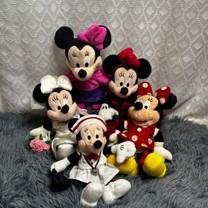 Disney Minnie Mouse Plush Lot Collectible Dolls Stuffed Animal Bundle